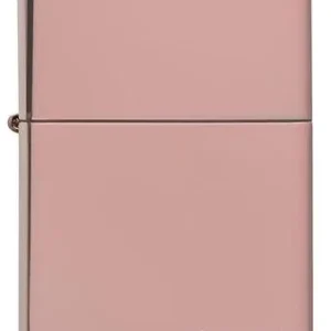 Zippo Lighter - Classic High Polish Rose Gold Zippo Logo