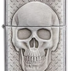 Zippo Lighter - Skull with Brain Surprise