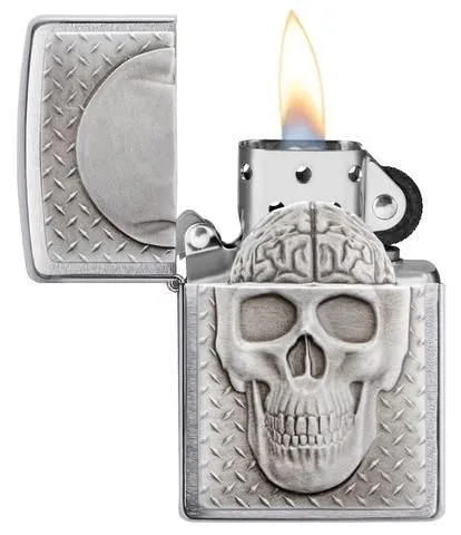 Zippo Lighter - Skull with Brain Surprise - Image 2