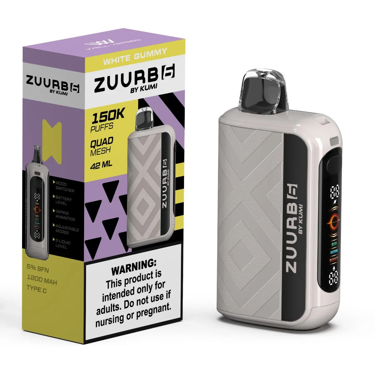 Zuurb 6 by KUMI Disposable | 150K Puffs