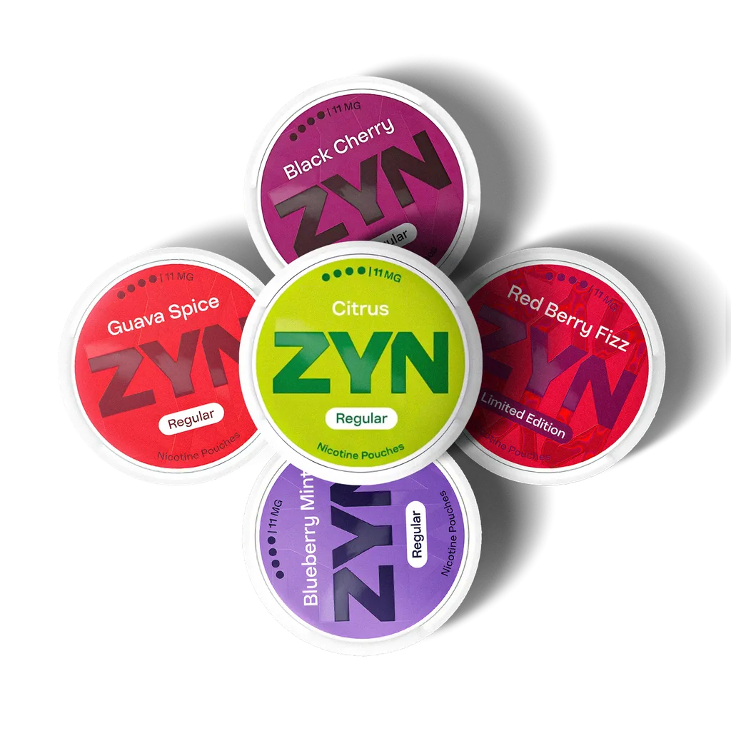 ZYN Regular 11mg Nicotine Pouch Bundle (5 Pack)